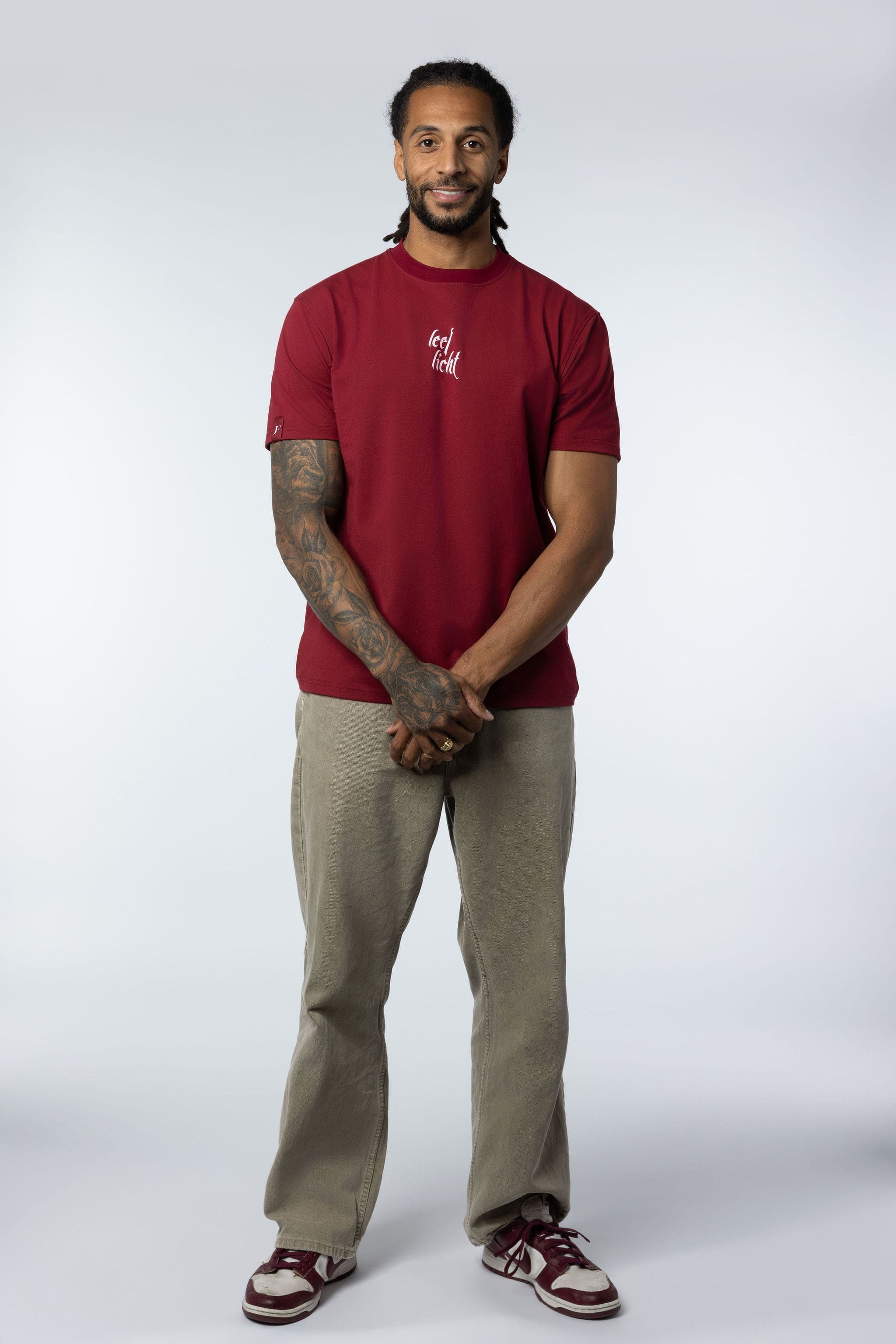 JF - Leef Licht T-shirt Bordeaux