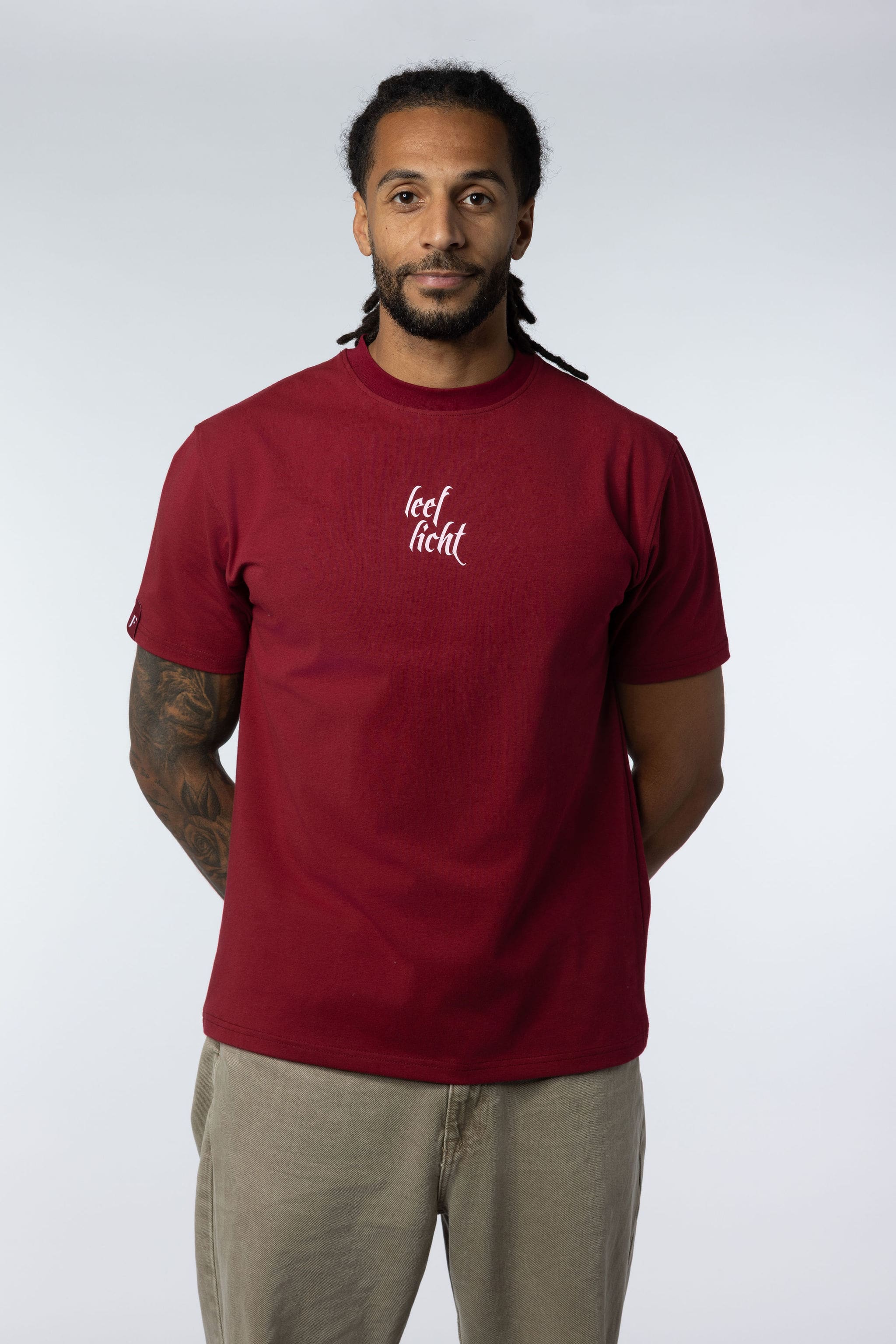JF - Leef Licht T-shirt Bordeaux