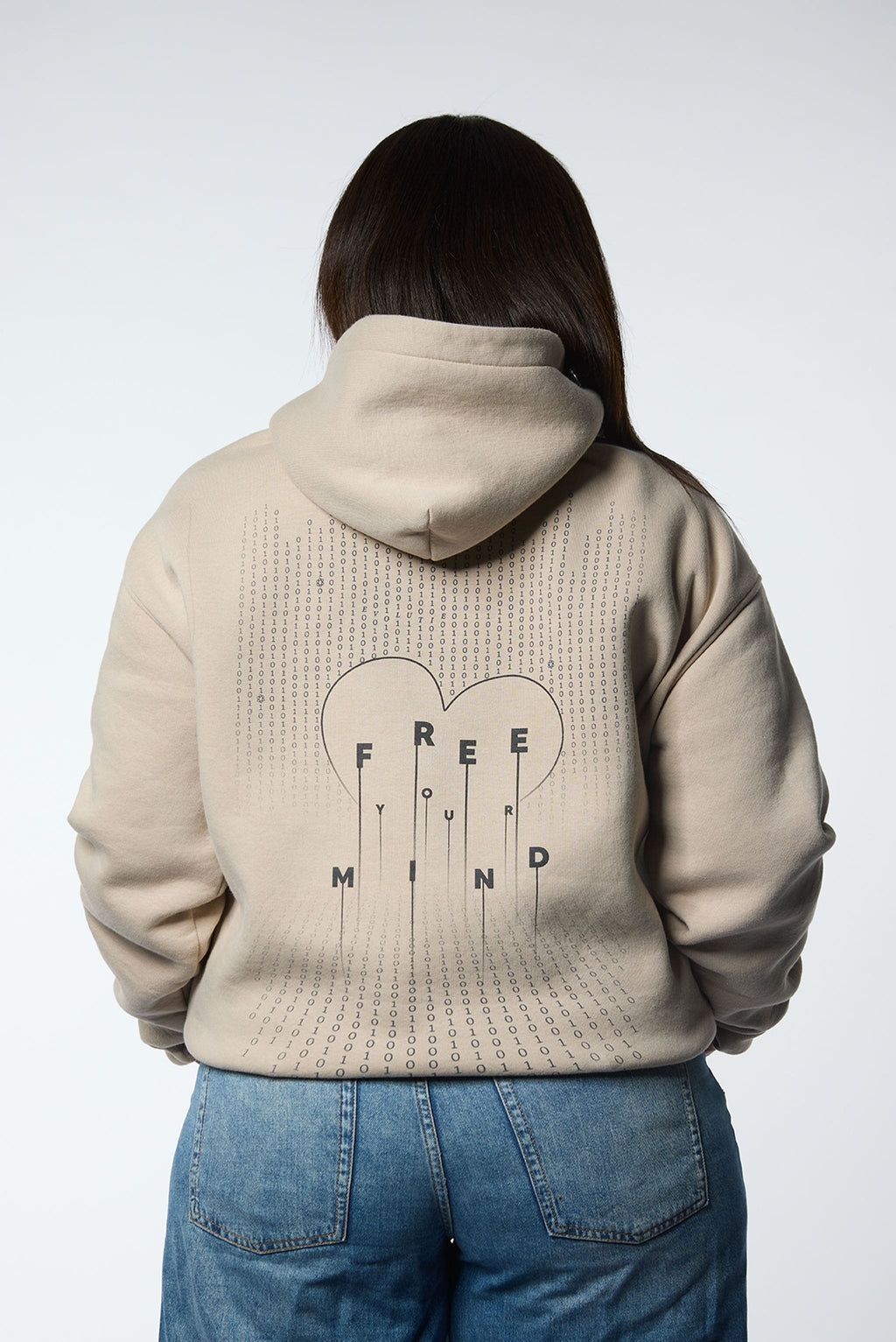 JF - Evolutie Oversized Hoodie Unisex Taupe