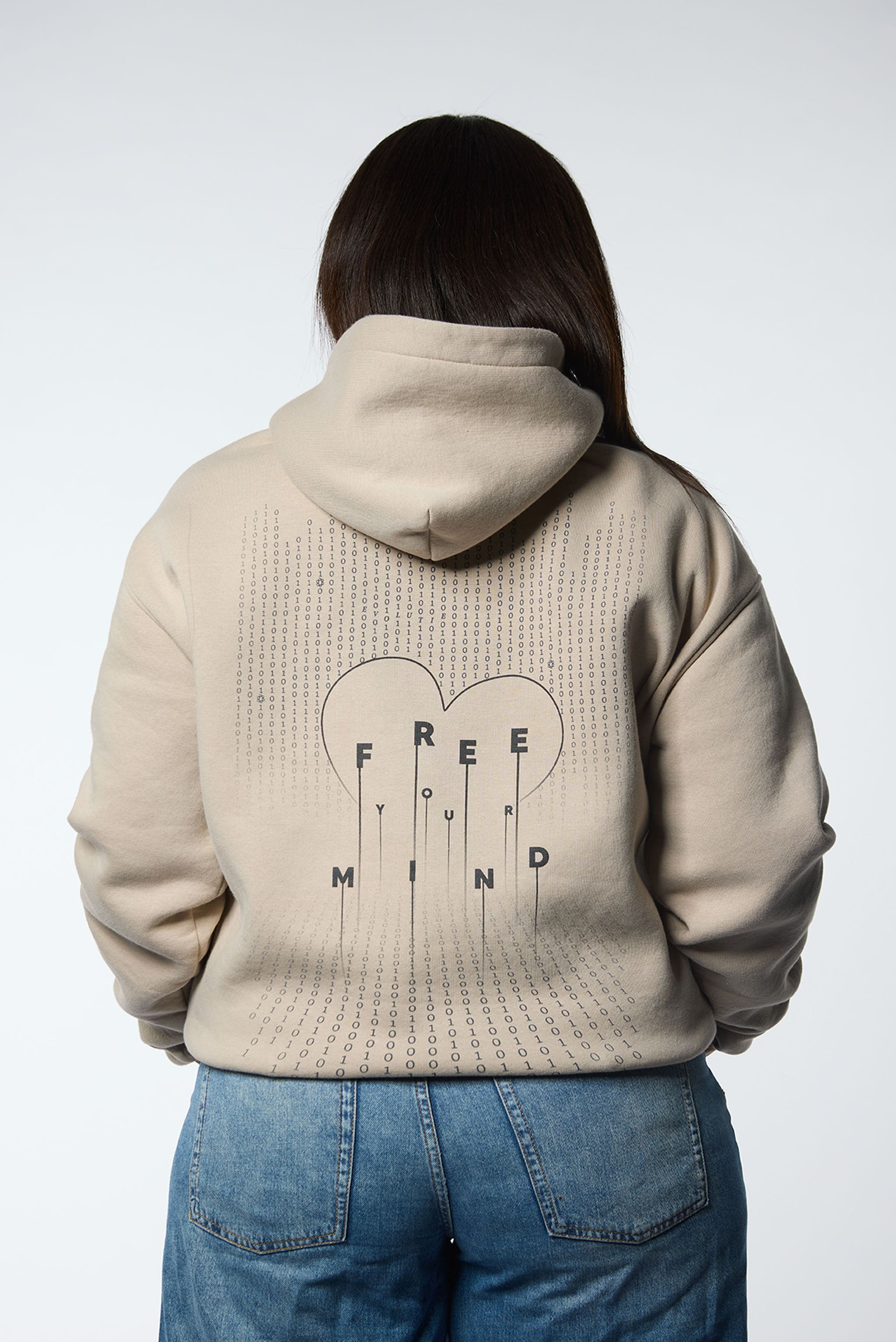 JF - Evolutie Oversized Hoodie Unisex Taupe