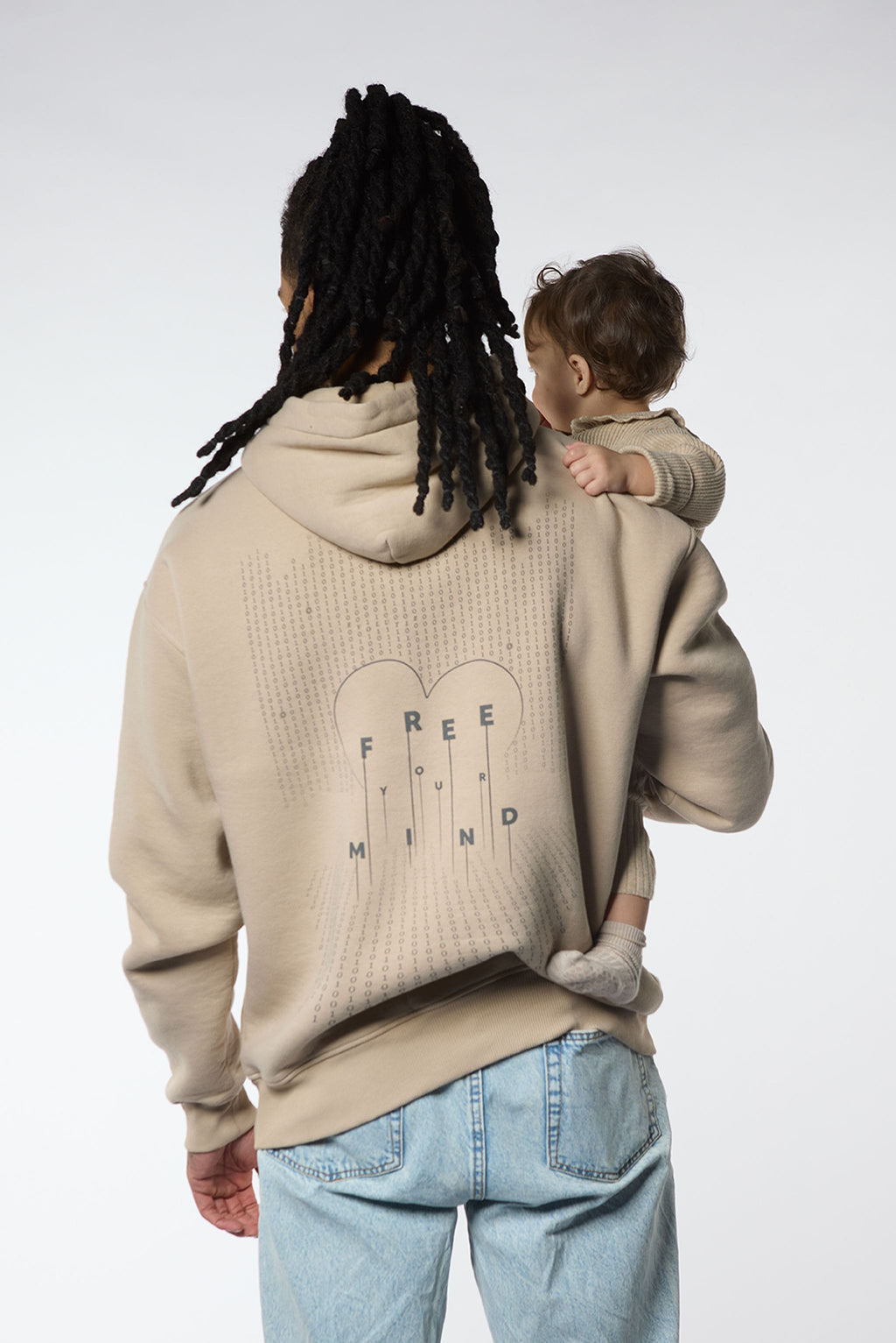 JF - Evolutie Oversized Hoodie Unisex Taupe