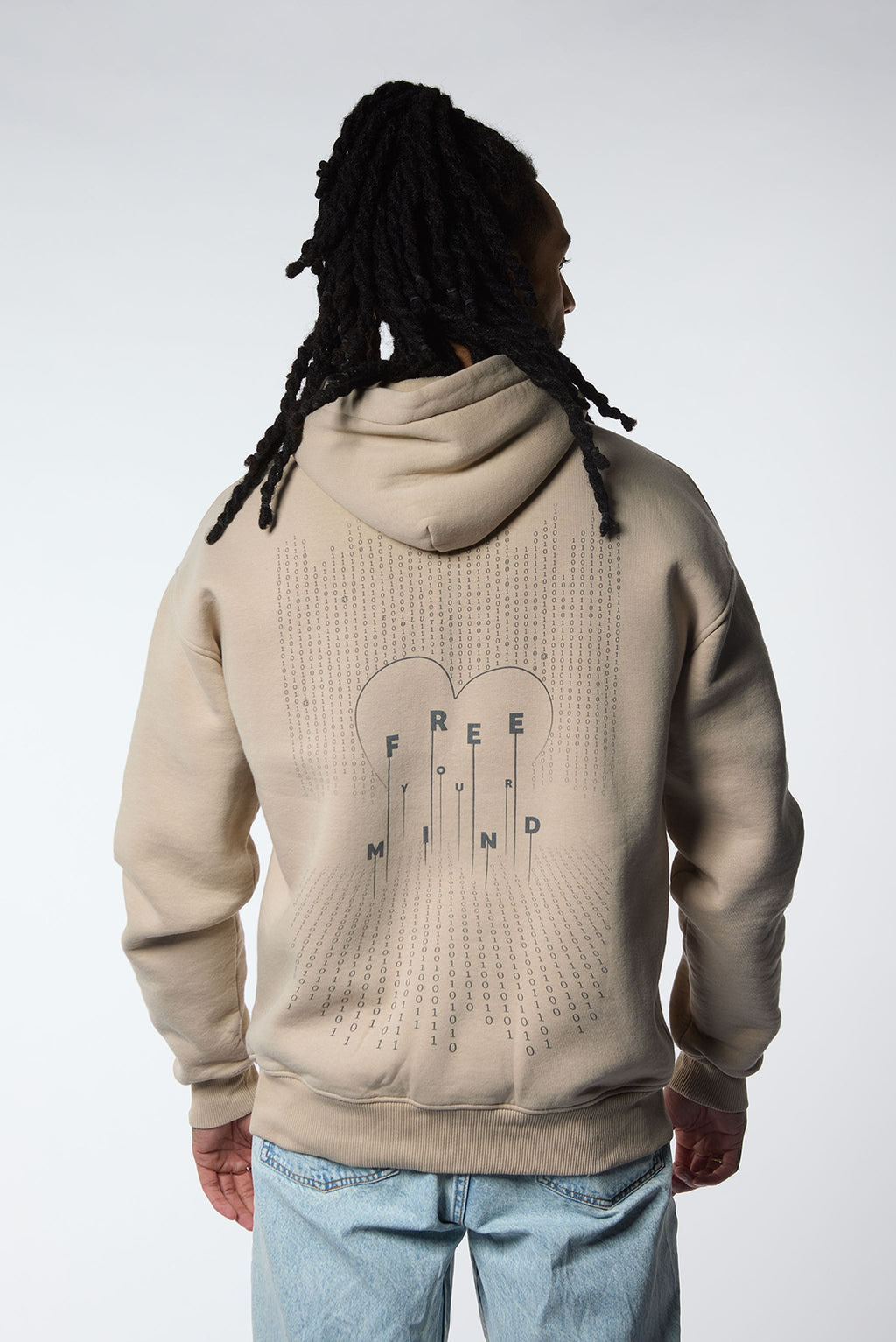 JF - Evolutie Oversized Hoodie Unisex Taupe