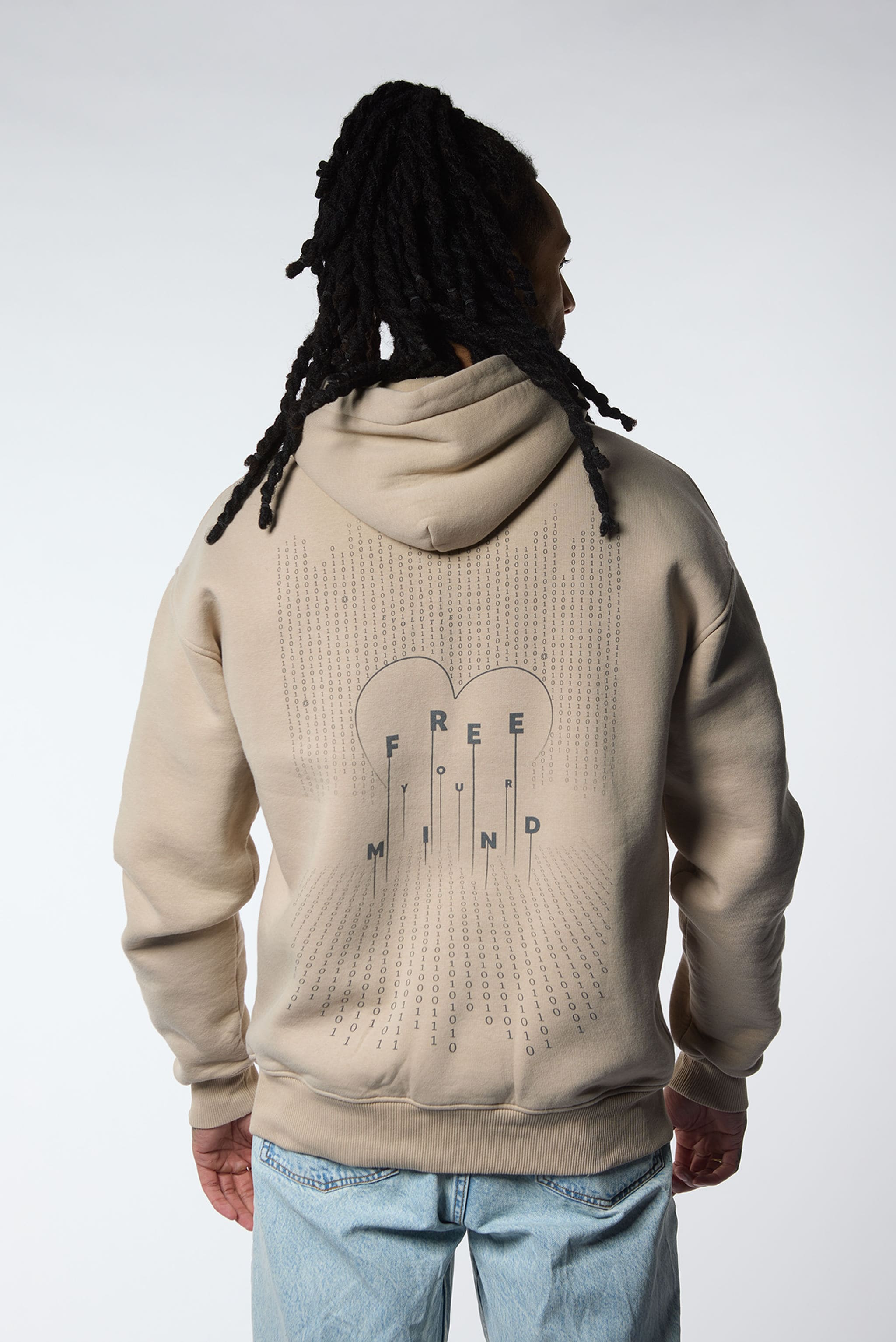 JF - Evolutie Oversized Hoodie Unisex Taupe