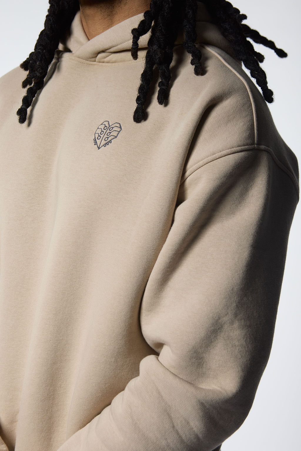 JF - Evolutie Oversized Hoodie Unisex Taupe