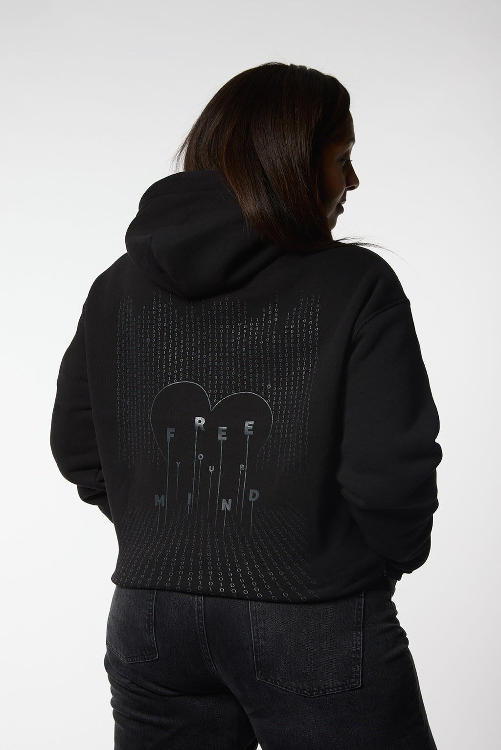 JF - Evolutie Oversized Hoodie Unisex Zwart