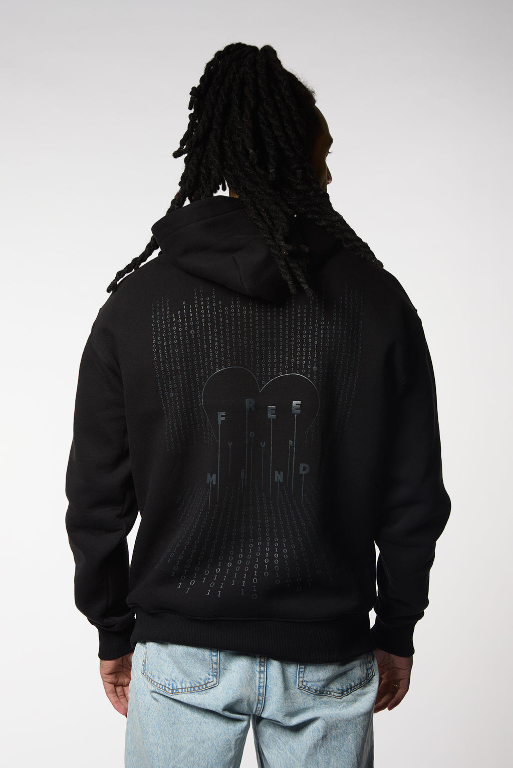 JF - Evolutie Oversized Hoodie Unisex Zwart