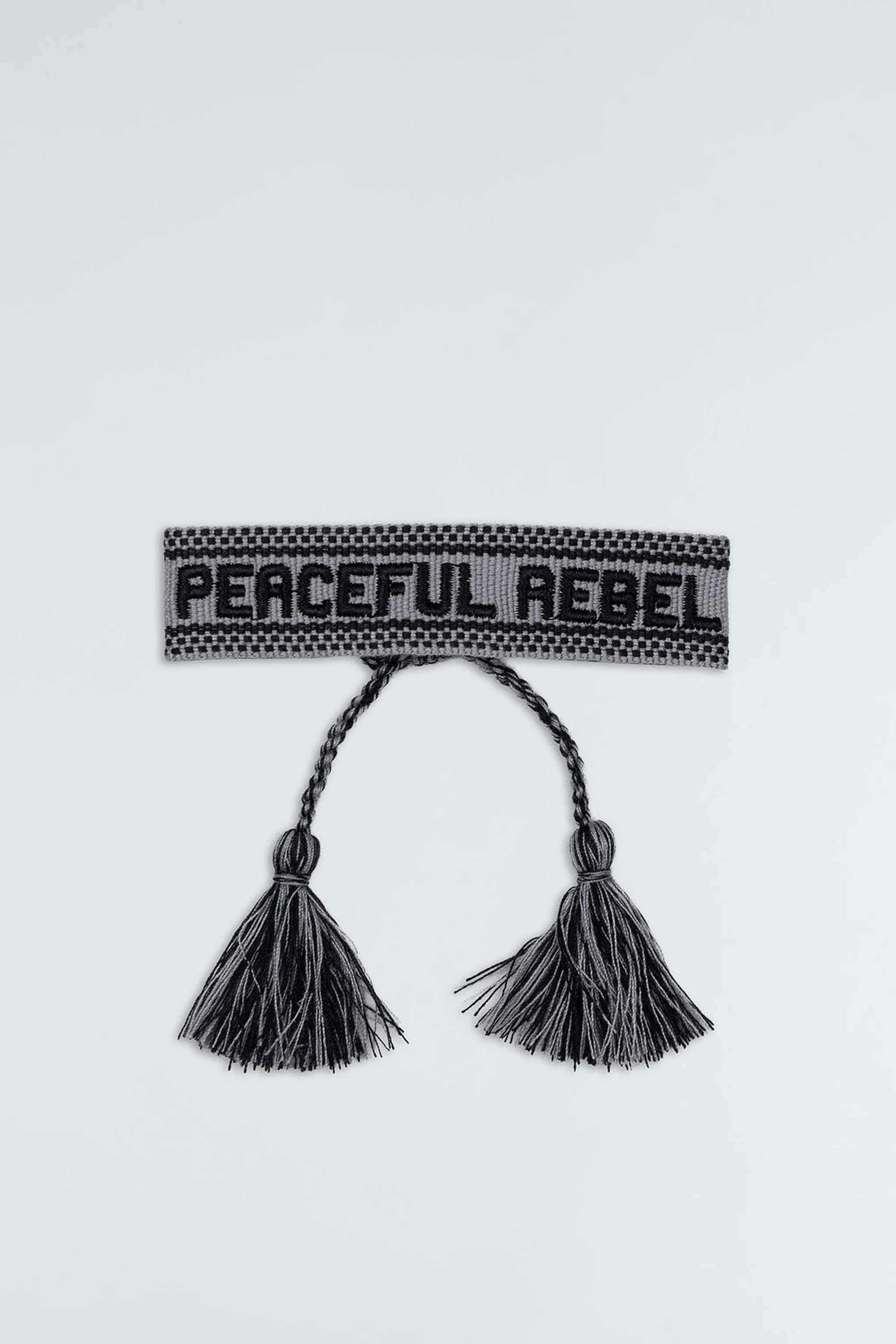 JF - Peaceful Rebel Grijs/Zwart Armband