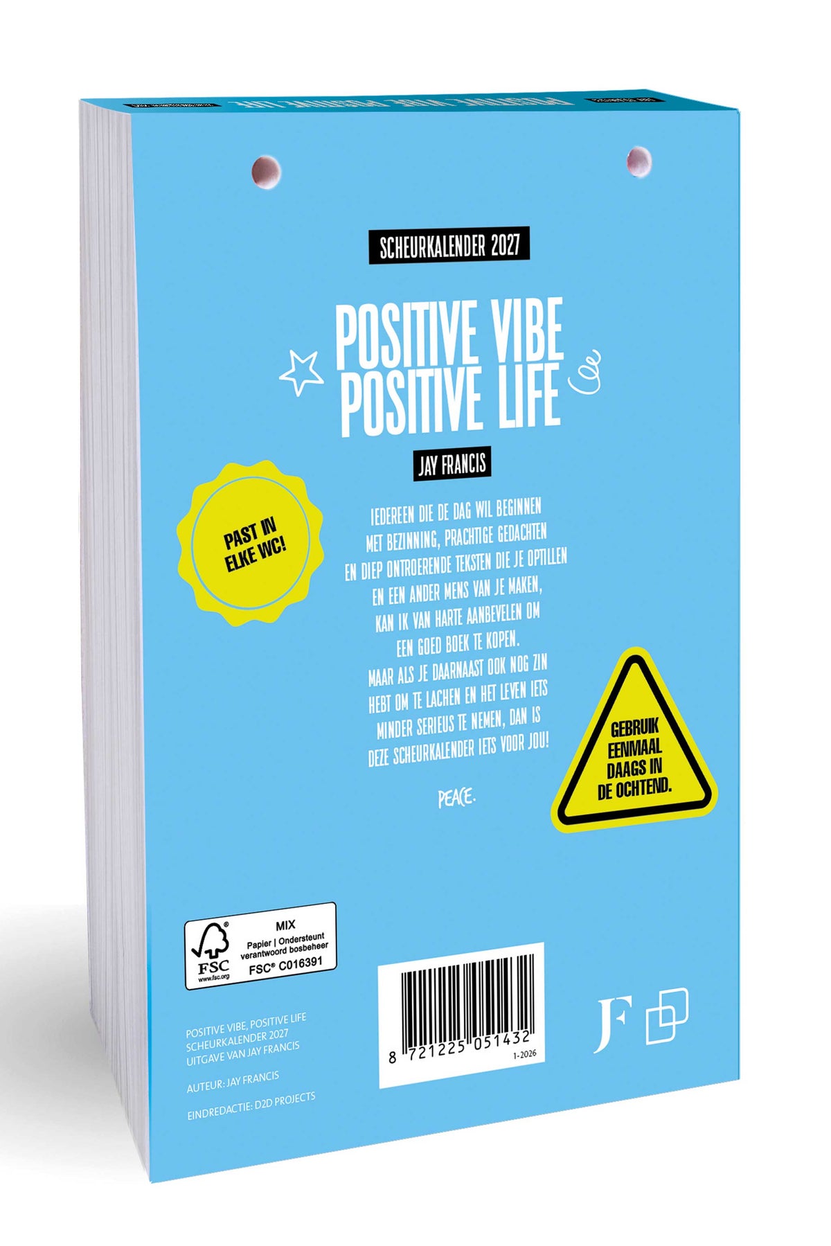 Jay Francis - Scheurkalender: Positive vibe, Positive life 2027